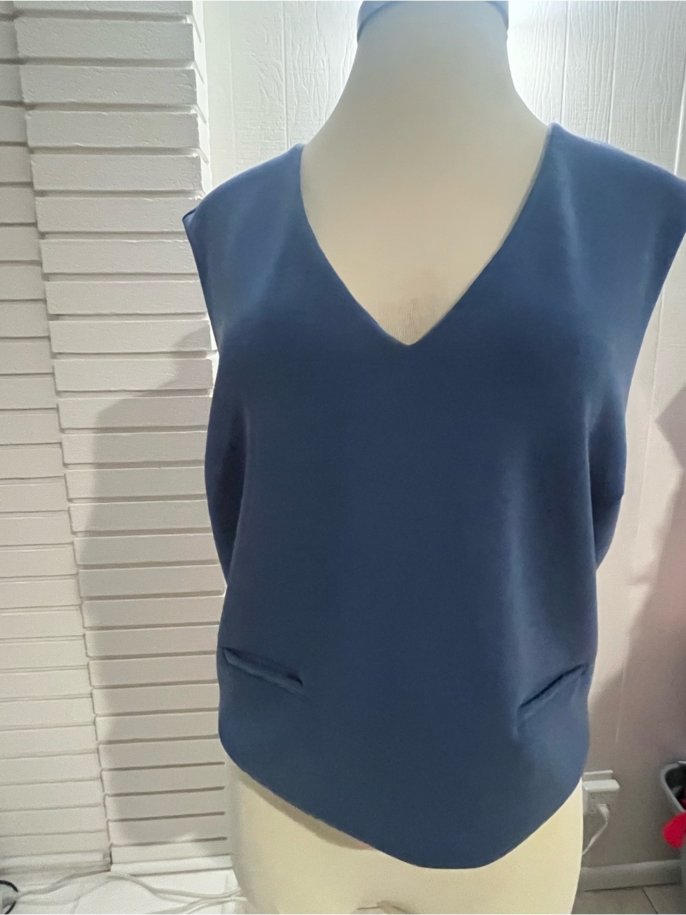a new day Navy Blue V-Neck Sleeveless Tank